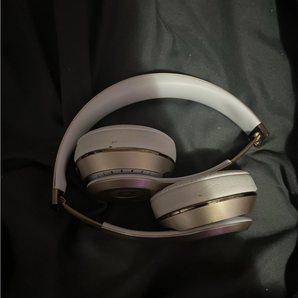 Beats by Dre Over-Ear Headphones - White and Gold